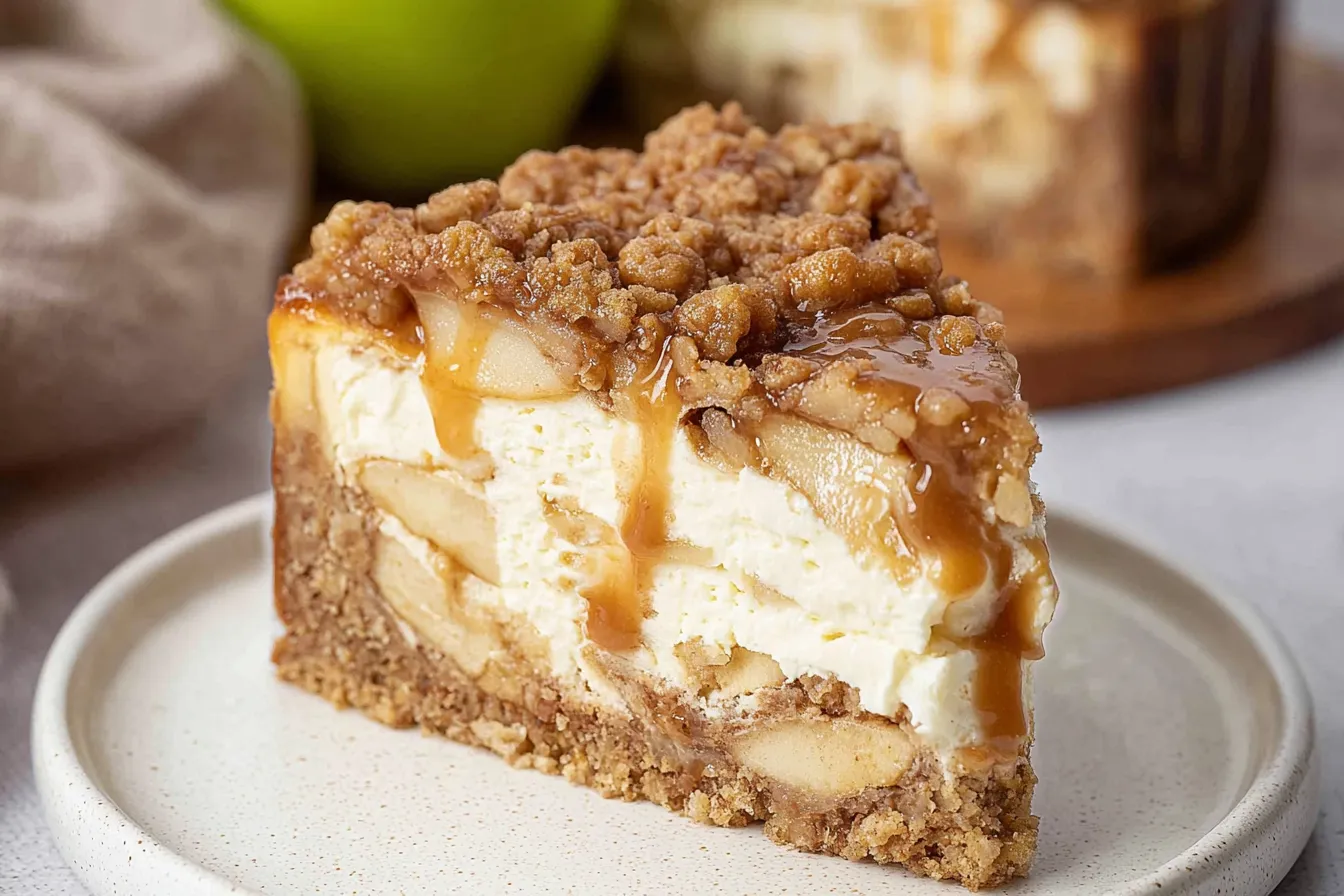 Apple Crumble Cheesecake