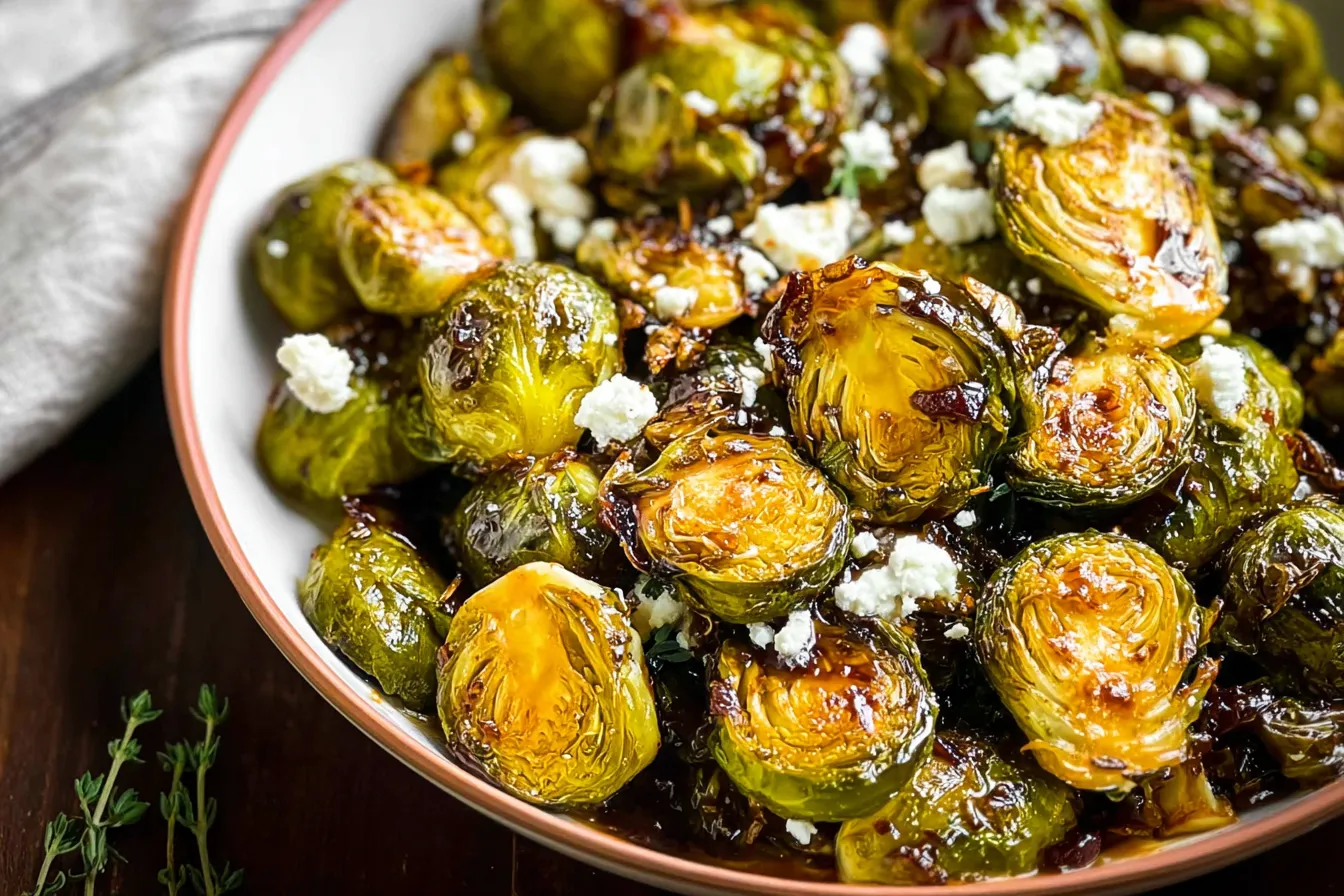 Balsamic Apple Brussels Sprouts - A Tasty Side Dish