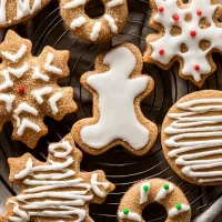 Brown Sugar Cut-Out Cookies Freshly Baked on a Plate