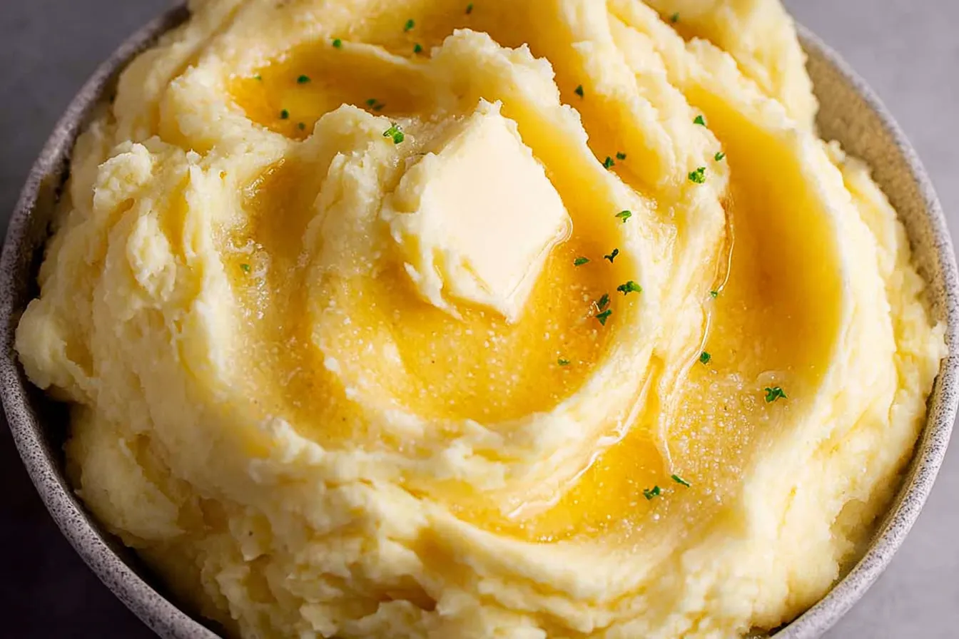 Buttery Yukon Gold Mashed Potatoes in a Bowl