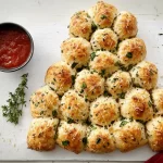 Cheesy Garlic Christmas Biscuits Freshly Baked
