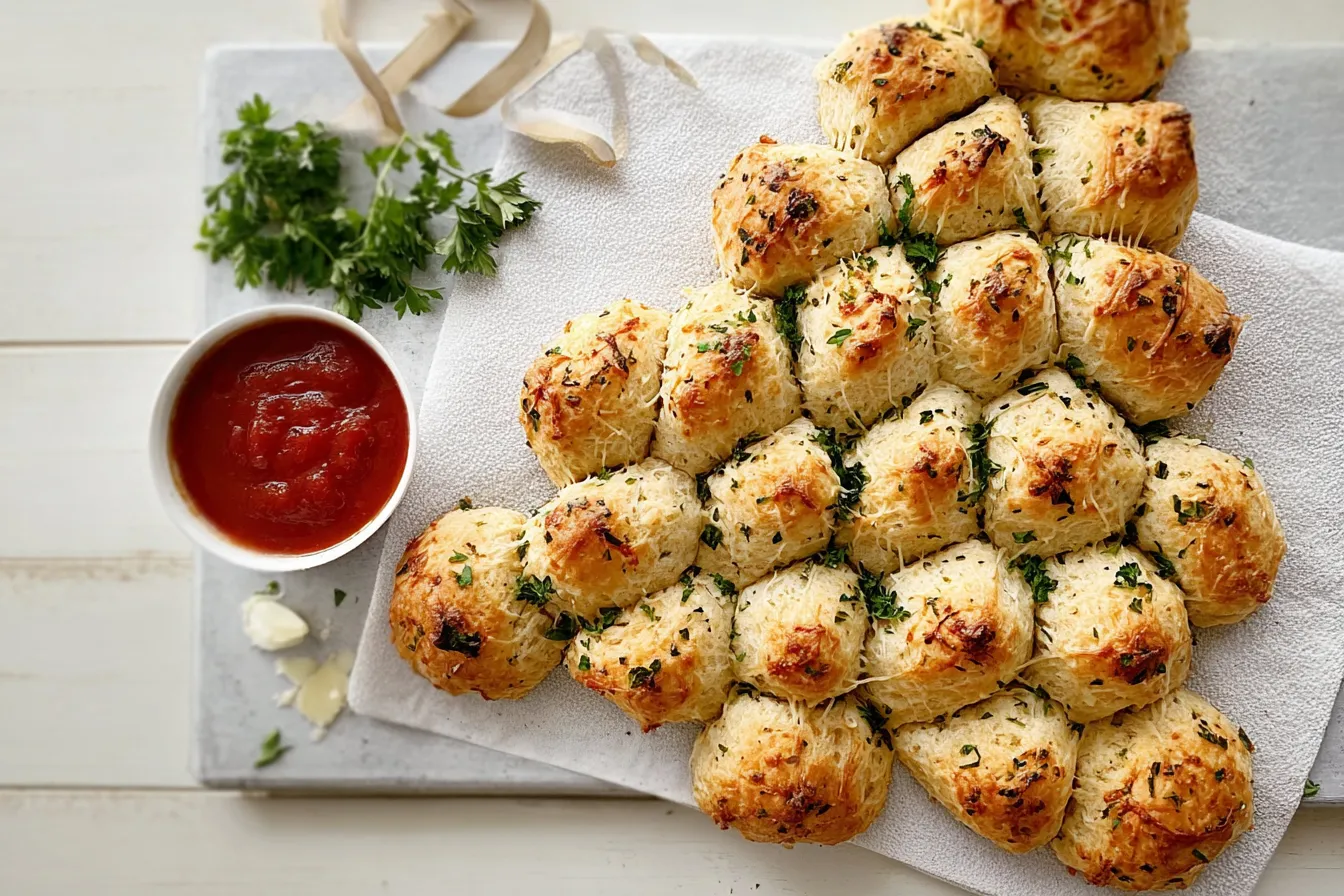 Cheesy Garlic Christmas Biscuits