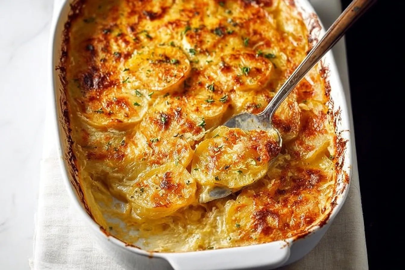 Cheesy Holiday Potato Gratin Freshly Baked