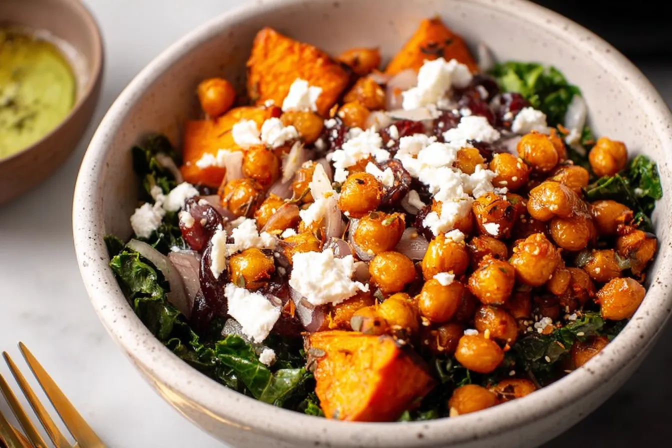 Vibrant Chickpea Avocado Power Bowl Fresh Ingredients