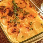 Delicious Christmas Dinner Potato Bake Fresh Out of the Oven