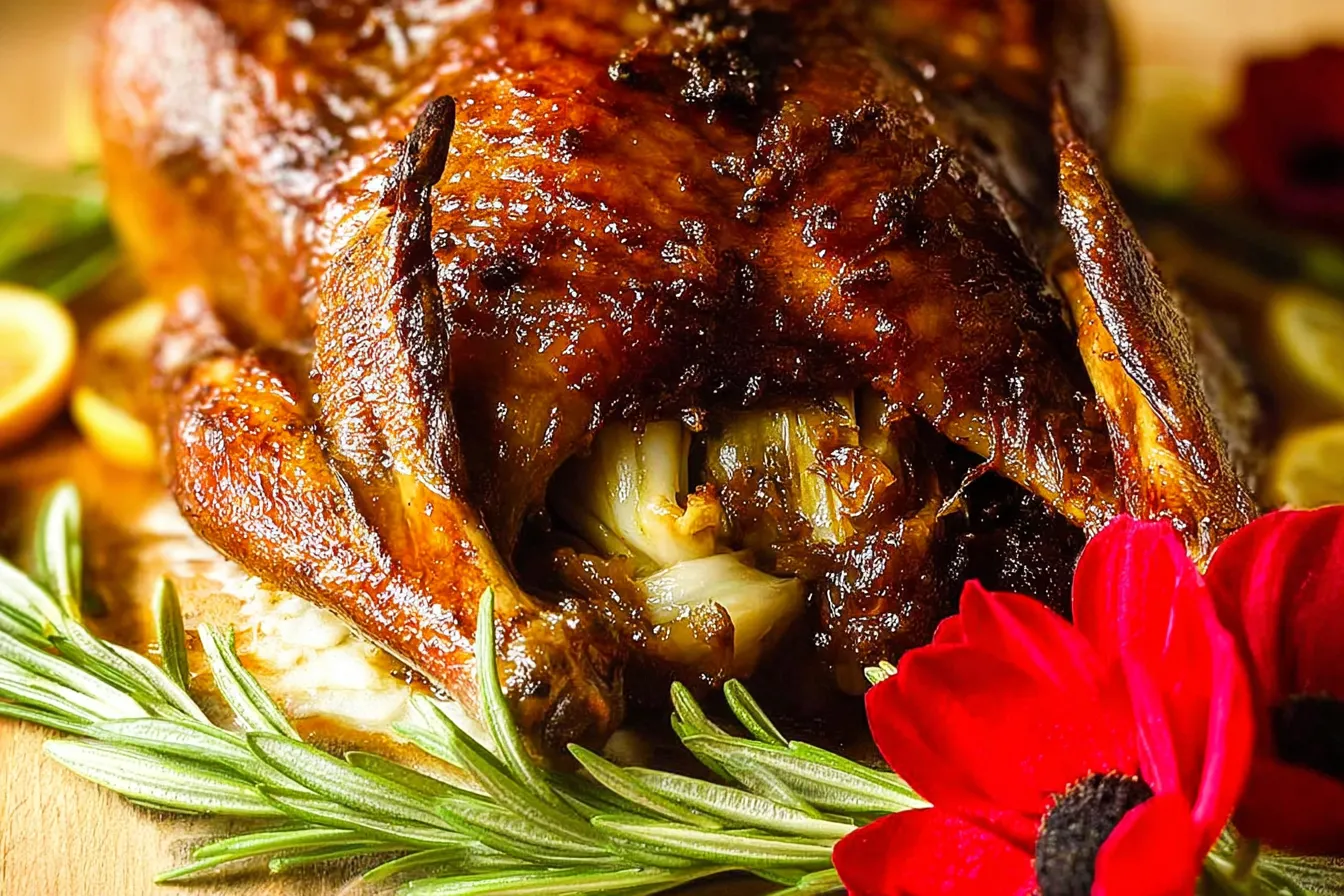Christmas Roast Duck with Orange Glaze