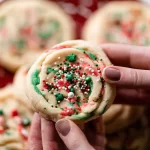 Christmas Sprinkle Sugar Cookies in Holiday Decor