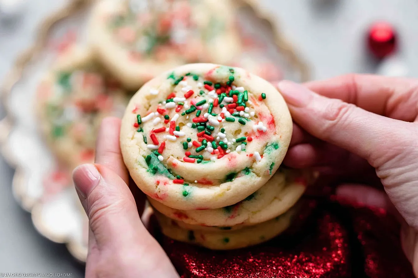 Christmas Sprinkle Sugar Cookies