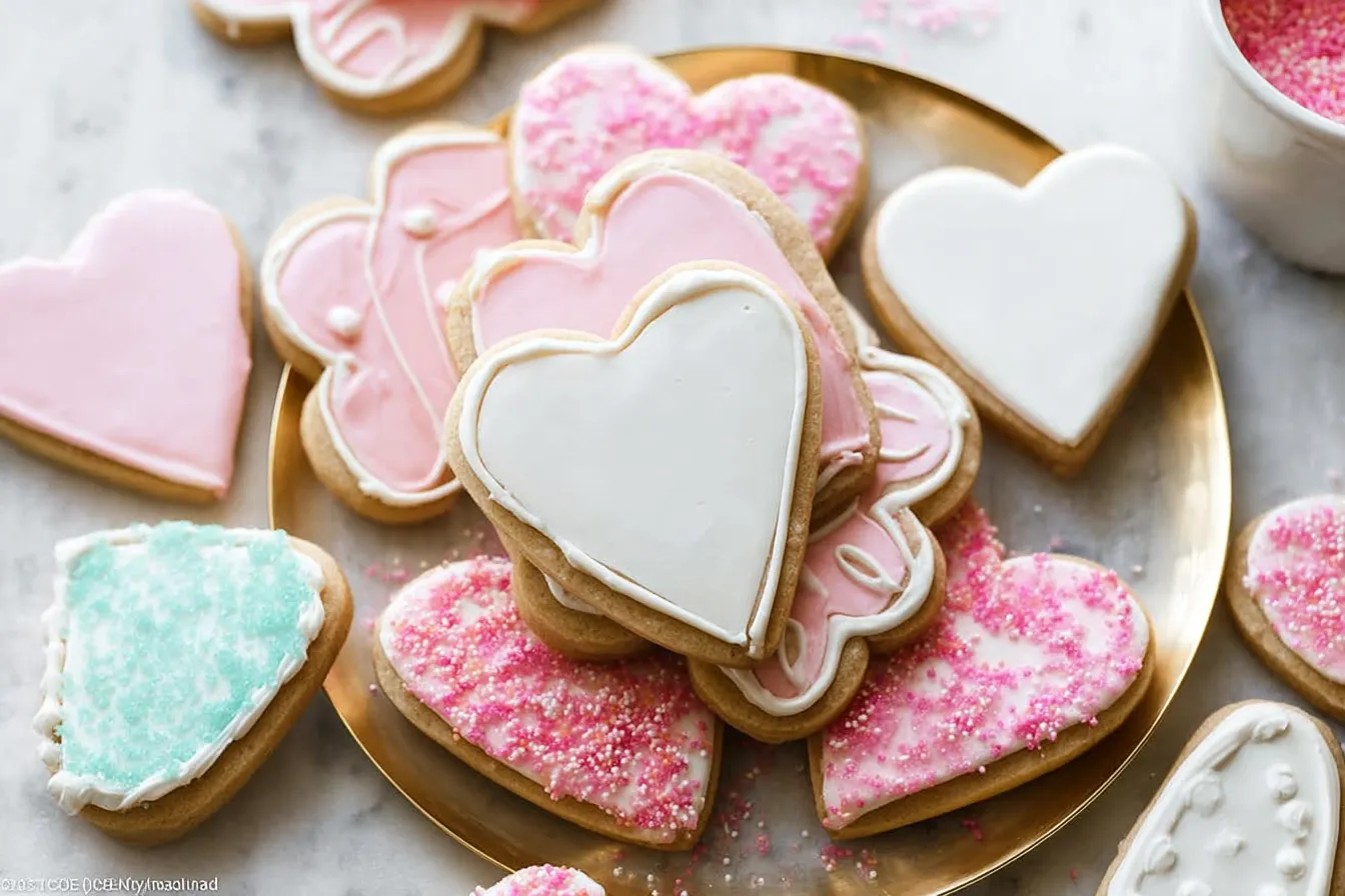 Classic Sugar Cookie Cut-Outs with Royal Icing on Display