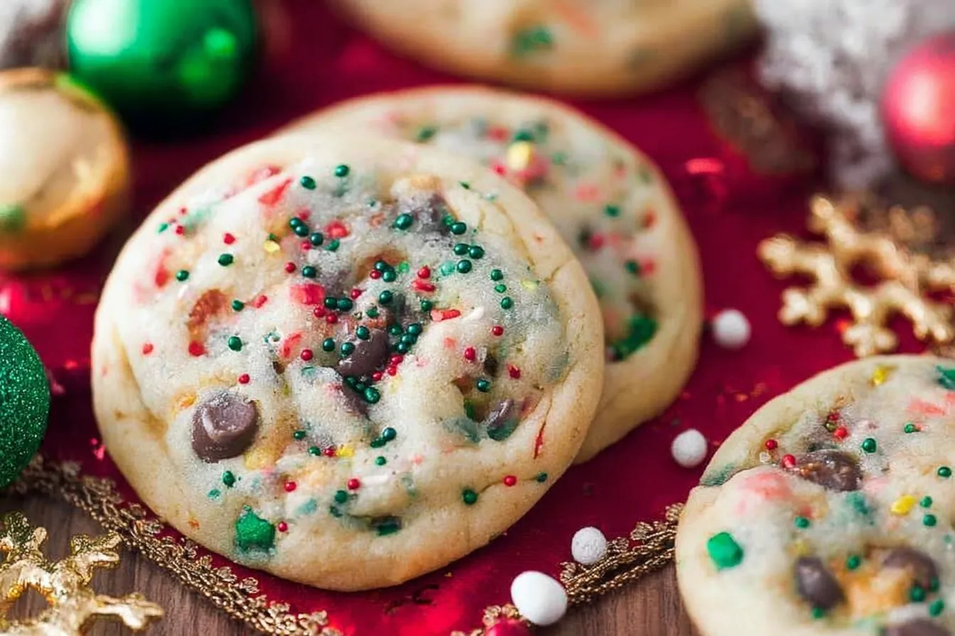 Confetti Sugar Cookies for Christmas Ready to Enjoy