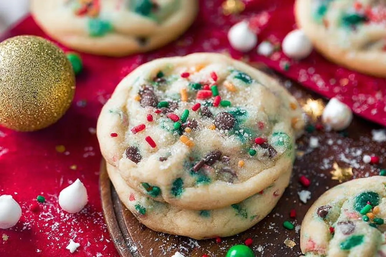 Confetti Sugar Cookies for Christmas