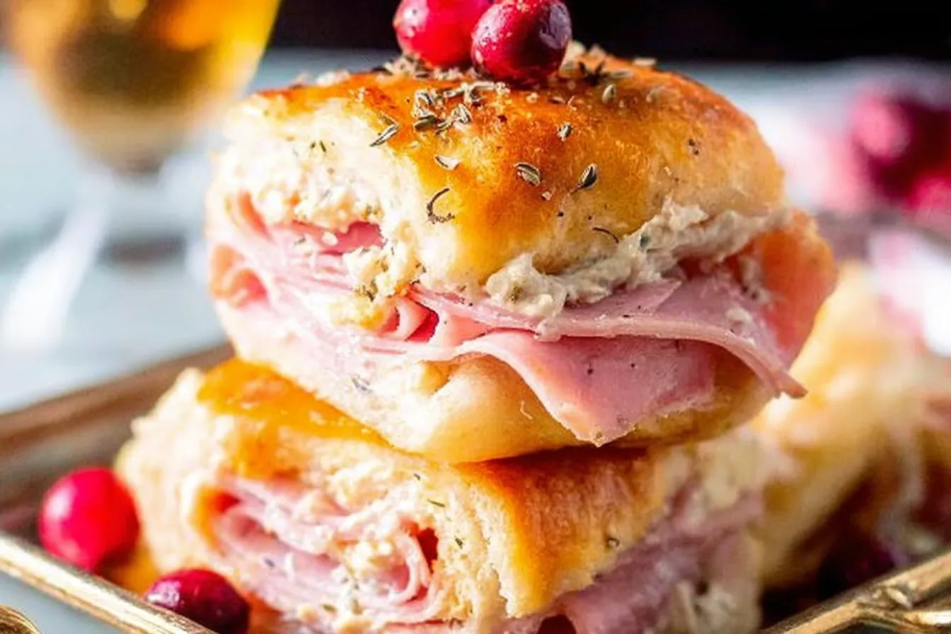 Tasty Cranberry Ham Roll Ups with Dijon Spread