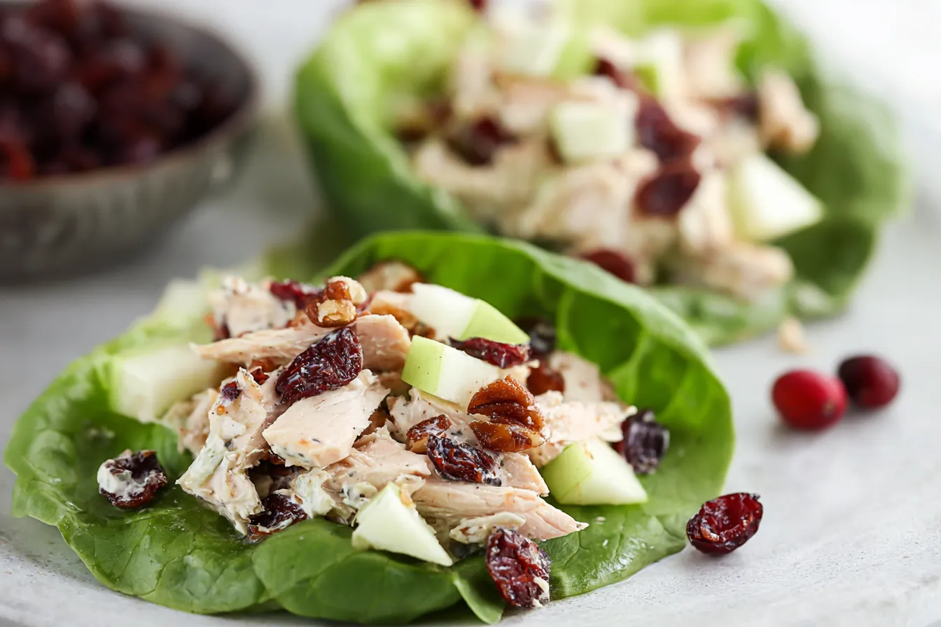 Cranberry Pecan Chicken Salad Wraps