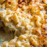 Creamy Christmas Mac and Cheese in a Festive Dish