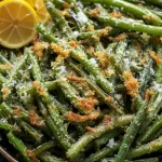 Crispy Garlic Parmesan Roasted Green Beans Plated Delight