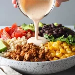 Colorful Easy Taco Rice Bowl Ready to Enjoy