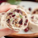 Festive Cranberry Cream Cheese Roll Ups Served on a Platter