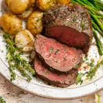 Garlic Herb Beef Tenderloin Ready to Serve