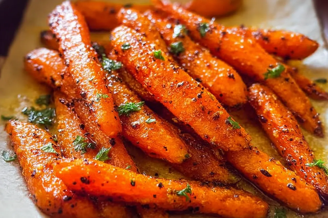 Garlic Roasted Carrots - Colorful and Delicious