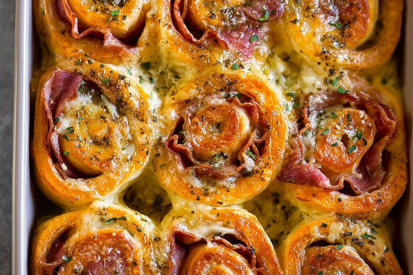 Ham and Cheese Party Pinwheels Ready to Serve