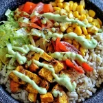 High-Protein Veggie Rice Bowl Ready to Serve