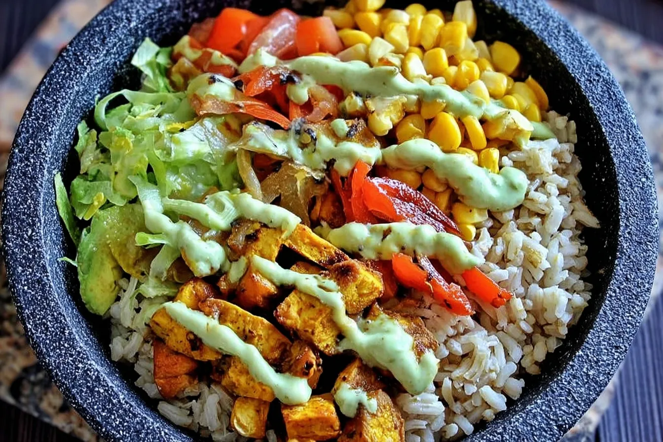 High-Protein Veggie Rice Bowl Ready to Serve