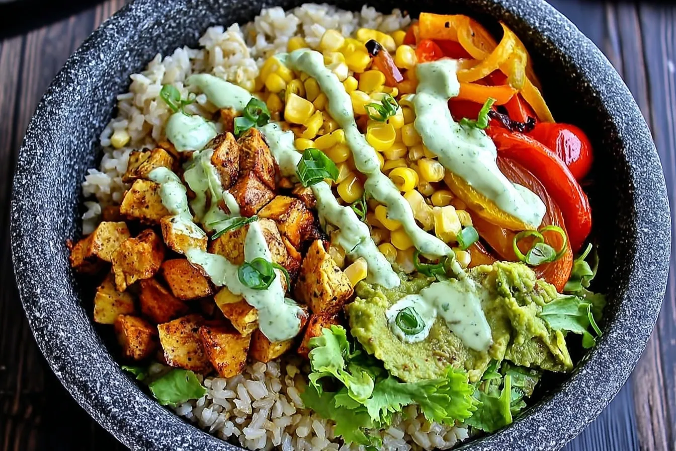 High-Protein Veggie Rice Bowl