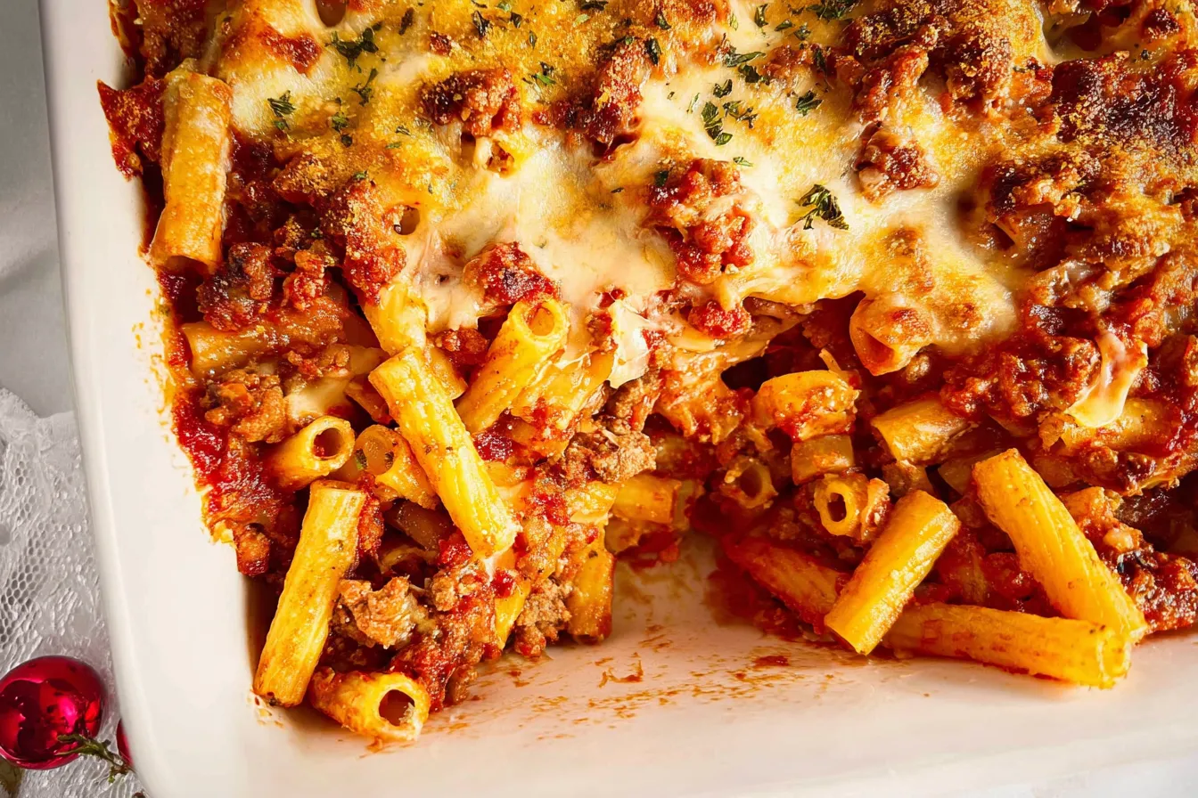 Holiday Baked Ziti with Sausage