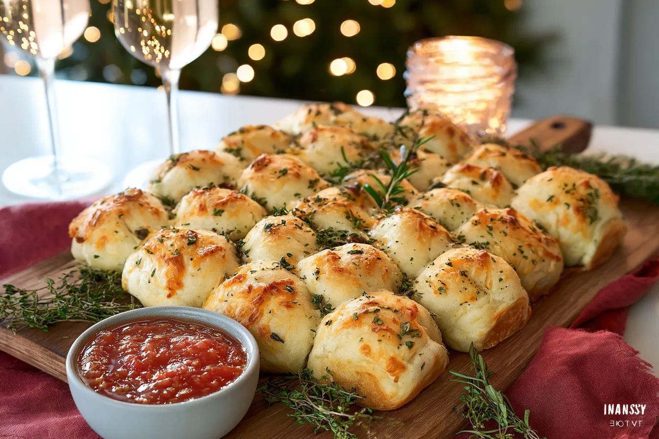 Holiday Cheddar Pull-Apart Rolls
