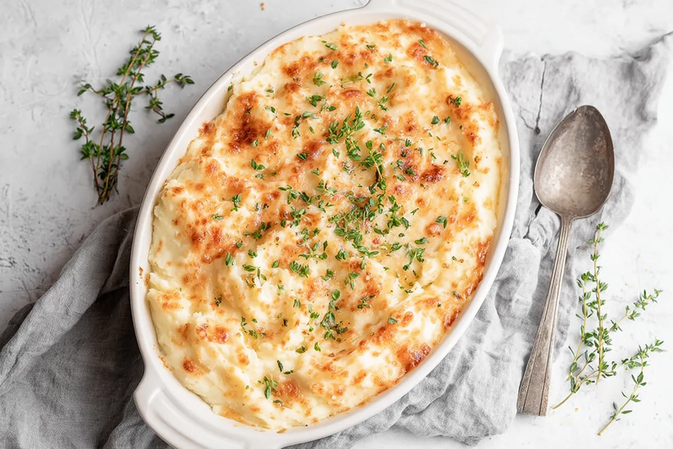 Creamy Horseradish Mashed Potatoes with Thyme