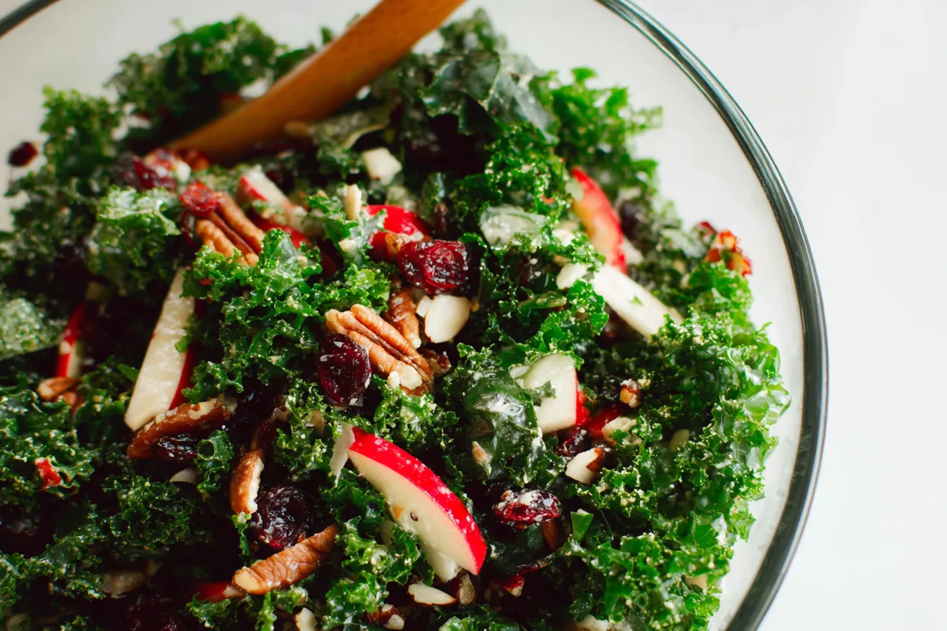 Kale & Cranberry Autumn Salad - Seasonal Delight