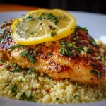 Lemon-Herb Mediterranean Chicken with Couscous – Fresh & Flavorful