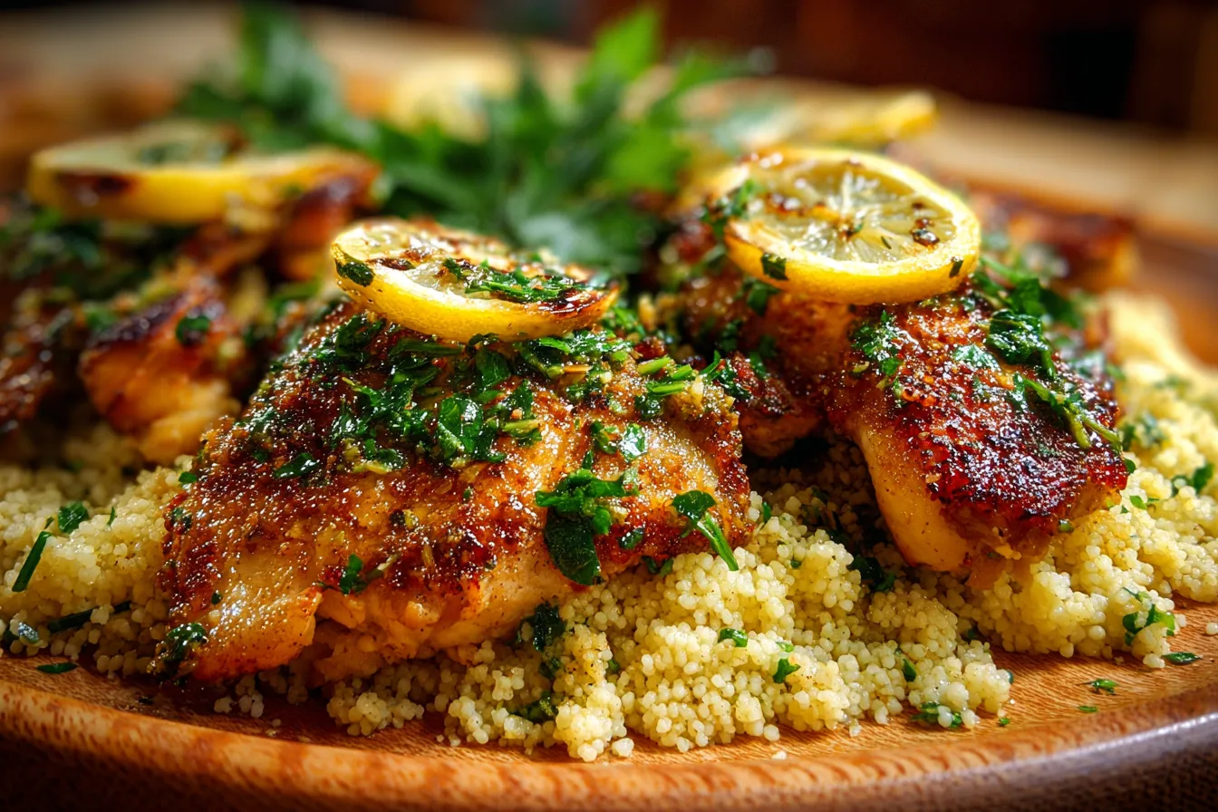Lemon-Herb Mediterranean Chicken with Couscous