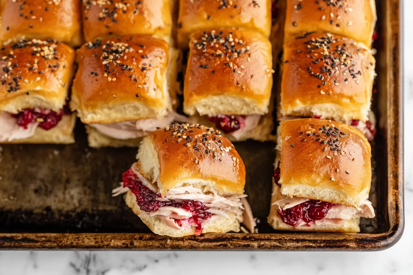 Mini Turkey Cranberry Sliders