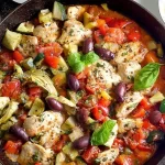One-Pan Mediterranean Chicken with Artichokes - Delicious Dinner