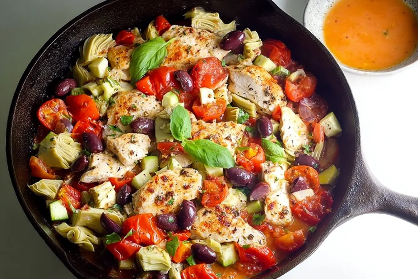 One-Pan Mediterranean Chicken with Artichokes