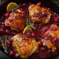 Orange Cranberry Chicken Thighs - Tender and Flavorful