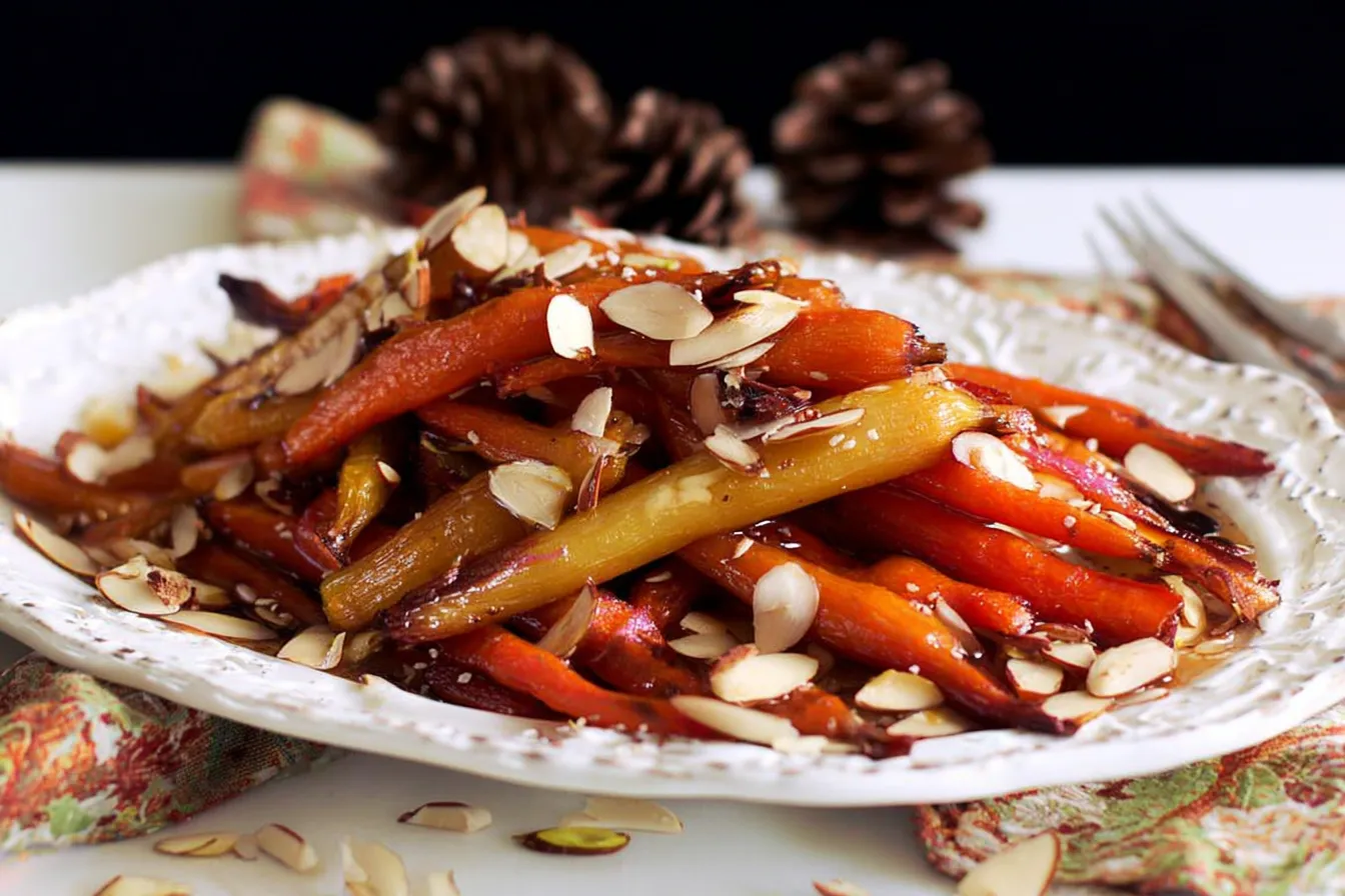 Roasted Carrots with Almonds
