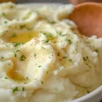 Delicious Roasted Garlic Cream Cheese Mashed Potatoes in a Bowl