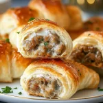 Sausage Stuffed Crescent Rolls Ready to Serve