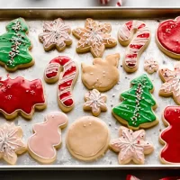 Delicious Soft Frosted Christmas Sugar Cookies