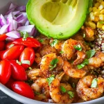 Spicy Shrimp & Quinoa Bowl Ready to Serve
