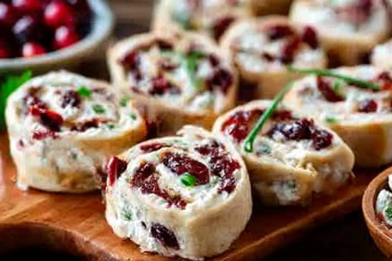 Sweet and Savory Cranberry Roll Ups