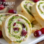 Turkey Cranberry Tortilla Pinwheels on a Platter