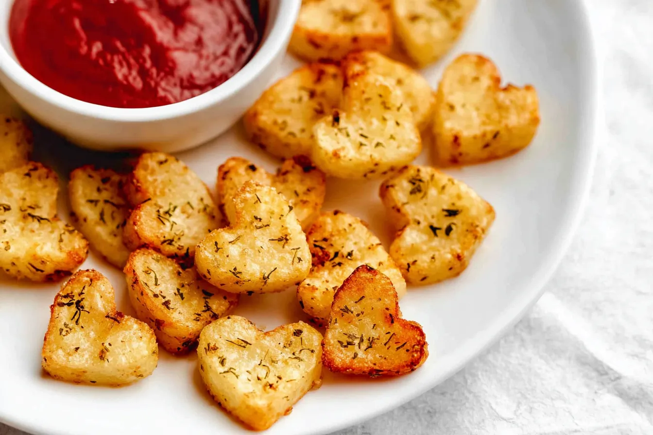 Air Fryer Heart Shaped Potatoes – Crispy and cute savory bites