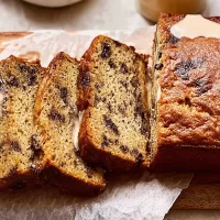 Banana Bread Slice with Heavy Cream for Ultra Tender Texture