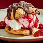 Delicious Chocolate Covered Strawberry Cream Puffs