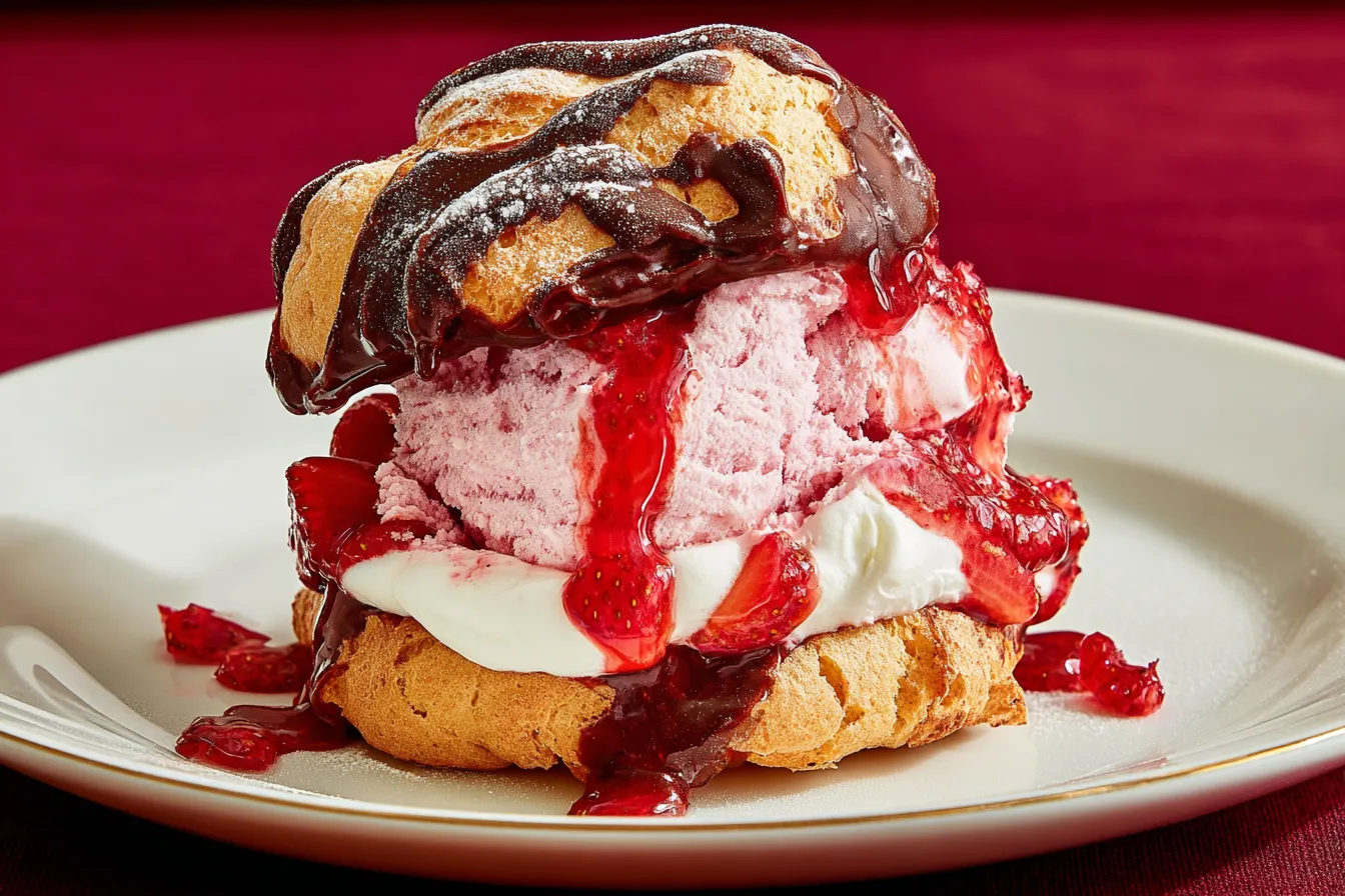 Chocolate Covered Strawberry Cream Puffs – Valentine twist