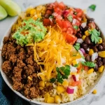 Easy Taco Rice Bowls – Veggie-packed and high-protein dish