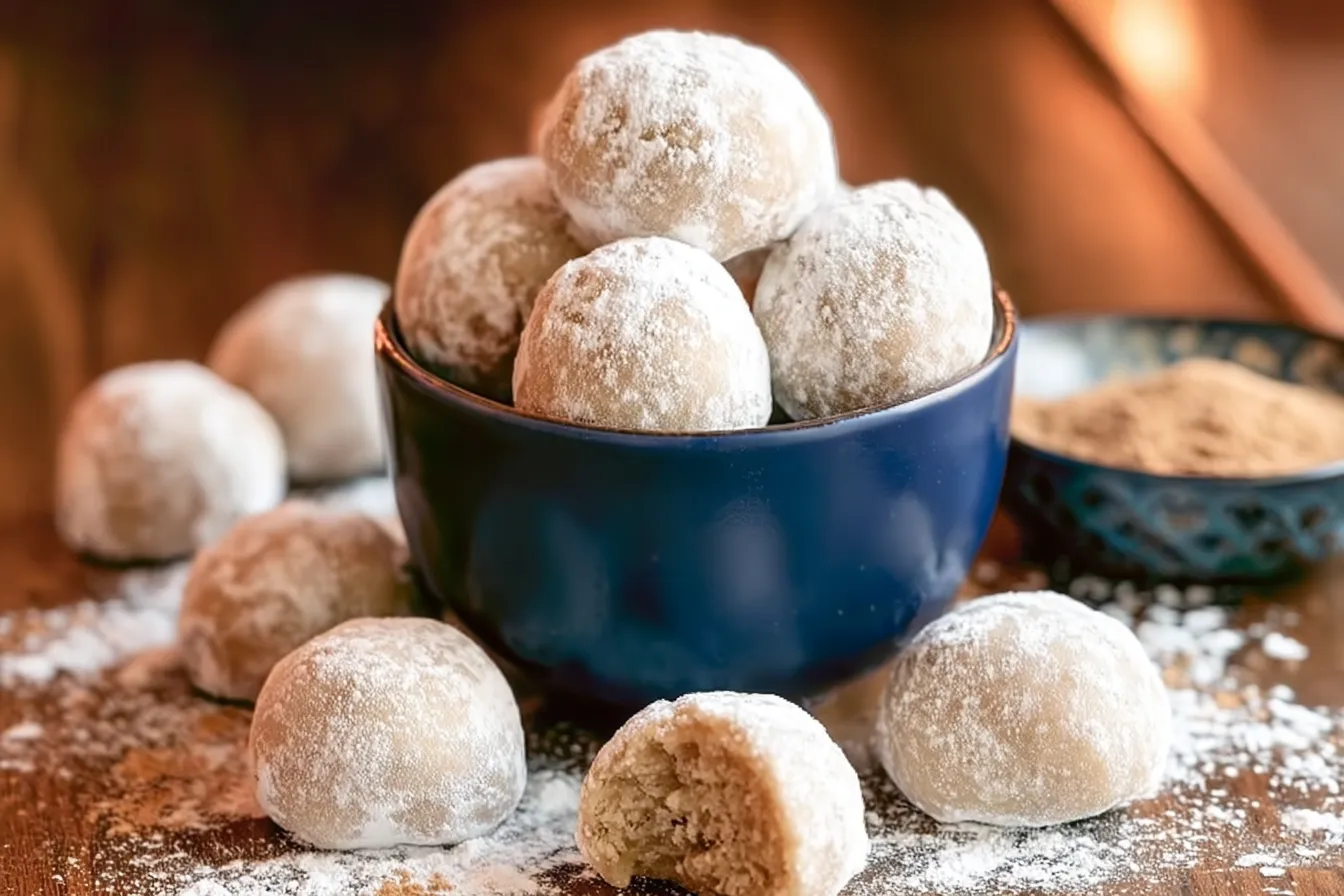 Festive Eggnog Snowball Cookies Ready to Enjoy